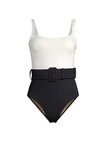 Summer Reverie Cassandra Belted One-Piece Swimsuit