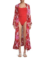 Summer Reverie Arna Floral Georgette Kaftan Dress