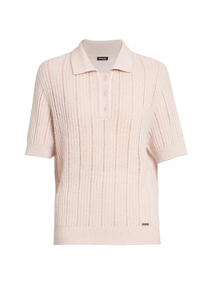 Cashmere-Silk Polo Shirt