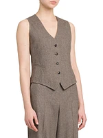 Wool-Cashmere Vest Top