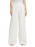 Juliana Cotton-Blend Wide-Leg Pants