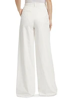 Juliana Cotton-Blend Wide-Leg Pants