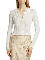 Martina Crochet Collar Cardigan