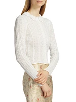 Martina Crochet Collar Cardigan