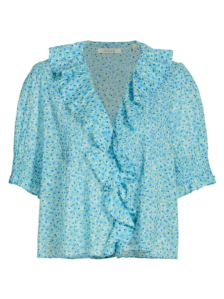 Henri Ruffle Floral Blouse