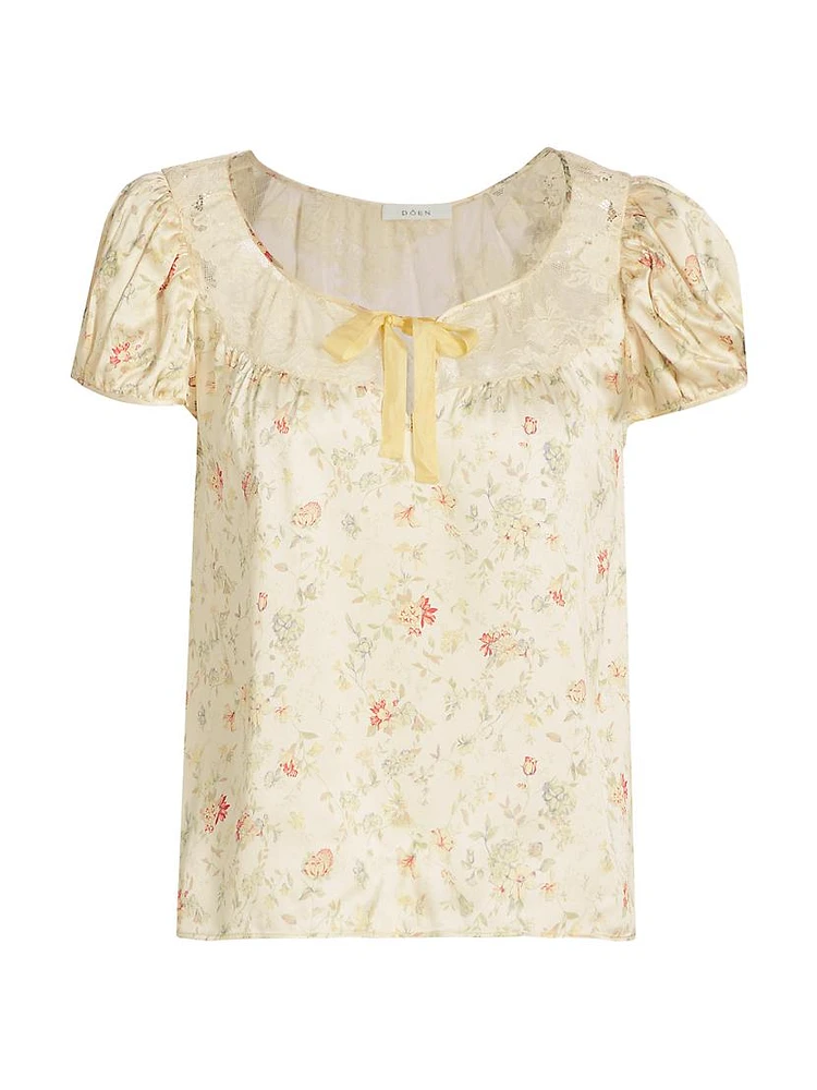 Camri Floral Silk Top