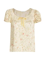 Camri Floral Silk Top