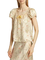 Camri Floral Silk Top