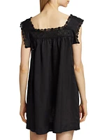 Almadia Lace-Detailed Shift Dress