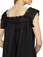 Almadia Lace-Detailed Shift Dress