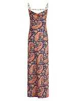 Paisley Sleeveless Maxi Dress