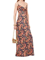 Paisley Sleeveless Maxi Dress