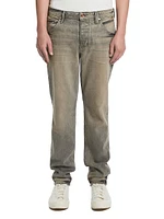 Stretch-Cotton Tapered Jeans