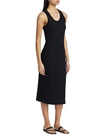 Milla Stretch Cotton Midi-Dress