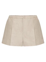 Linen Canvas Bermuda Shorts