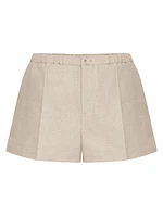 Linen Canvas Bermuda Shorts