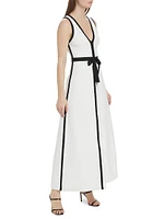 Kari A-Line Bow Midi-Dress