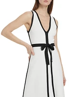 Kari A-Line Bow Midi-Dress