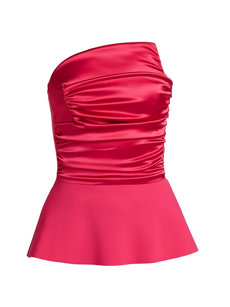 Perma Strapless Satin Top