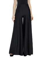 Skyla Wide-Leg Satin Pants