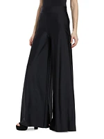 Skyla Wide-Leg Satin Pants