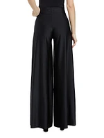 Skyla Wide-Leg Satin Pants