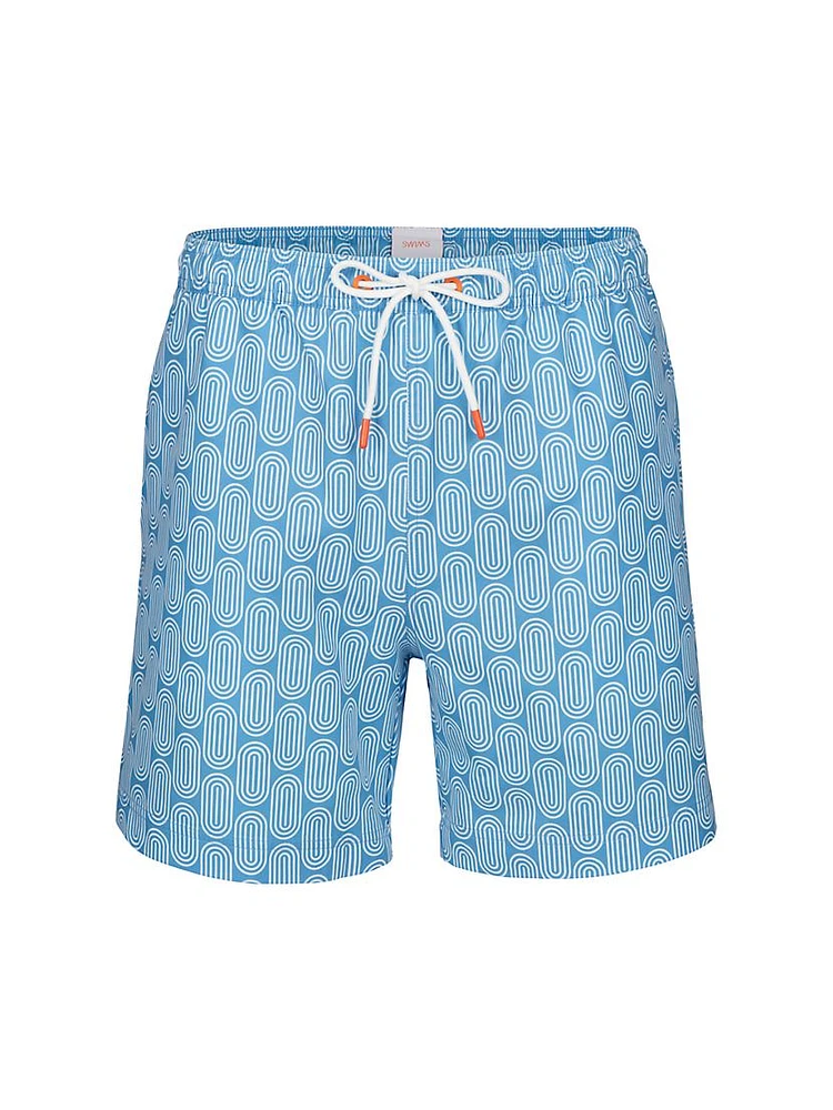 Gia Geometric Swim Shorts