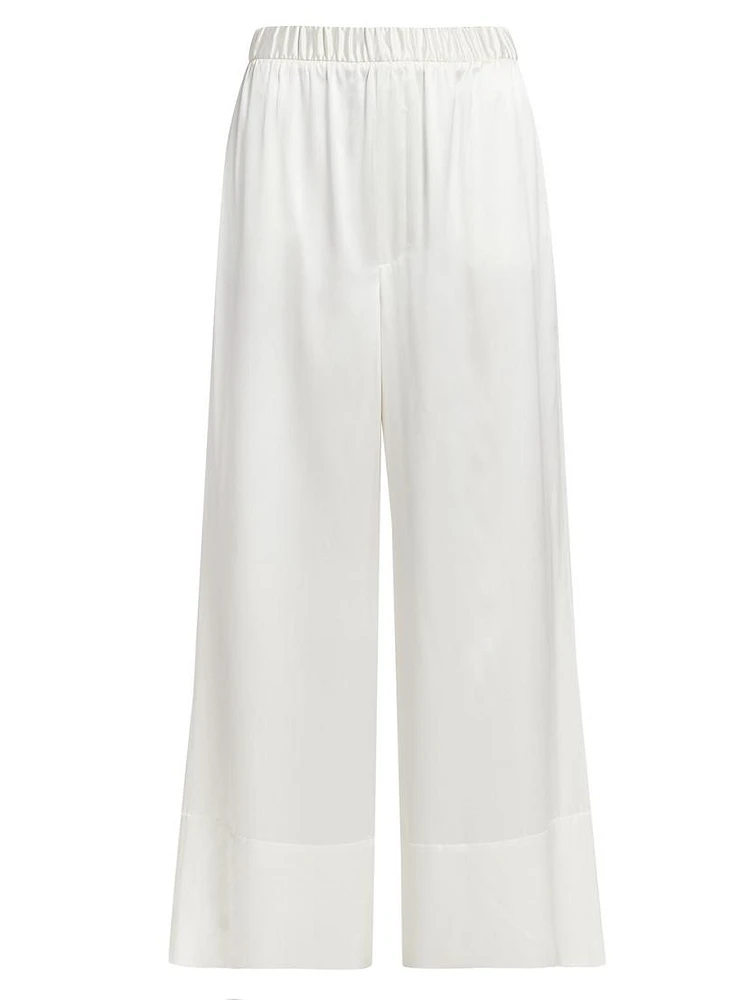 Kay Silk Wide-Leg Pants