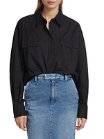 Leo Cotton Button-Front Shirt