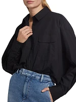 Leo Cotton Button-Front Shirt