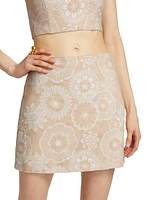 Embroidered Miniskirt