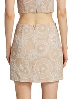 Embroidered Miniskirt