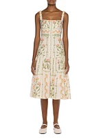 Alma Nispero Oasis Cotton Midi-Dress