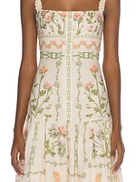 Alma Nispero Oasis Cotton Midi-Dress