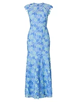 Carlotta Embroidered Floral Gown