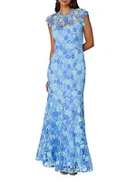 Carlotta Embroidered Floral Gown