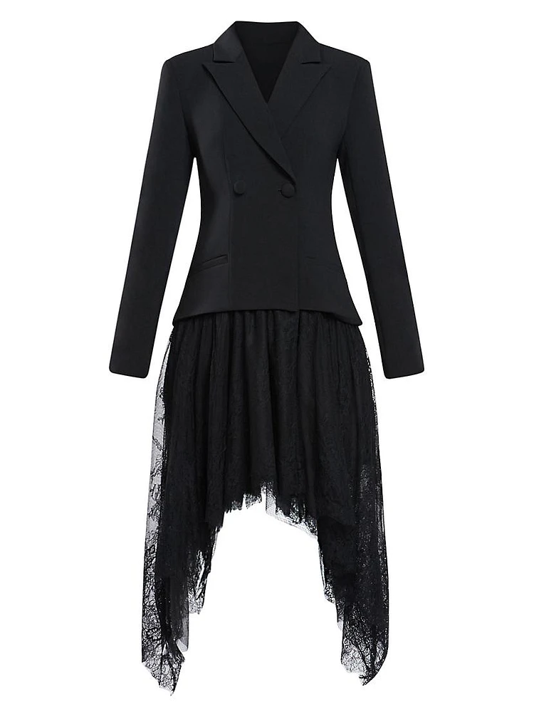 Chantilly Lace Blazer Dress