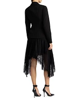 Chantilly Lace Blazer Dress