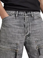 Denim Cargo Shorts