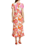 Lulani Printed Midi-Dress