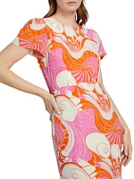 Lulani Printed Midi-Dress