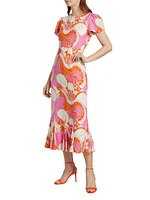 Lulani Printed Midi-Dress