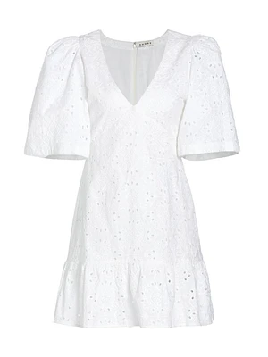 Mariana Eyelet Minidress