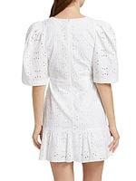 Mariana Eyelet Minidress