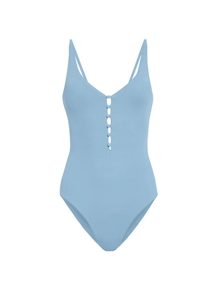 Milos Buttoned One-Piece Swimsuit