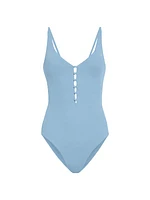 Milos Buttoned One-Piece Swimsuit