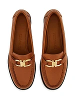 Maryan Gancini Leather Loafers