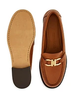 Maryan Gancini Leather Loafers