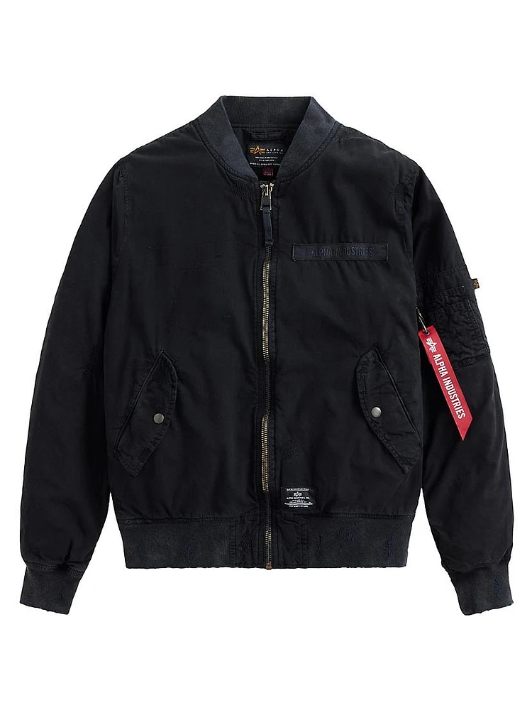 L-2B Rip And Repair Cotton Bomber Jacket