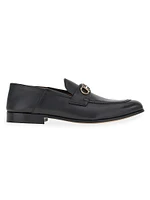 Ottone Gancini Leather Mule Loafers